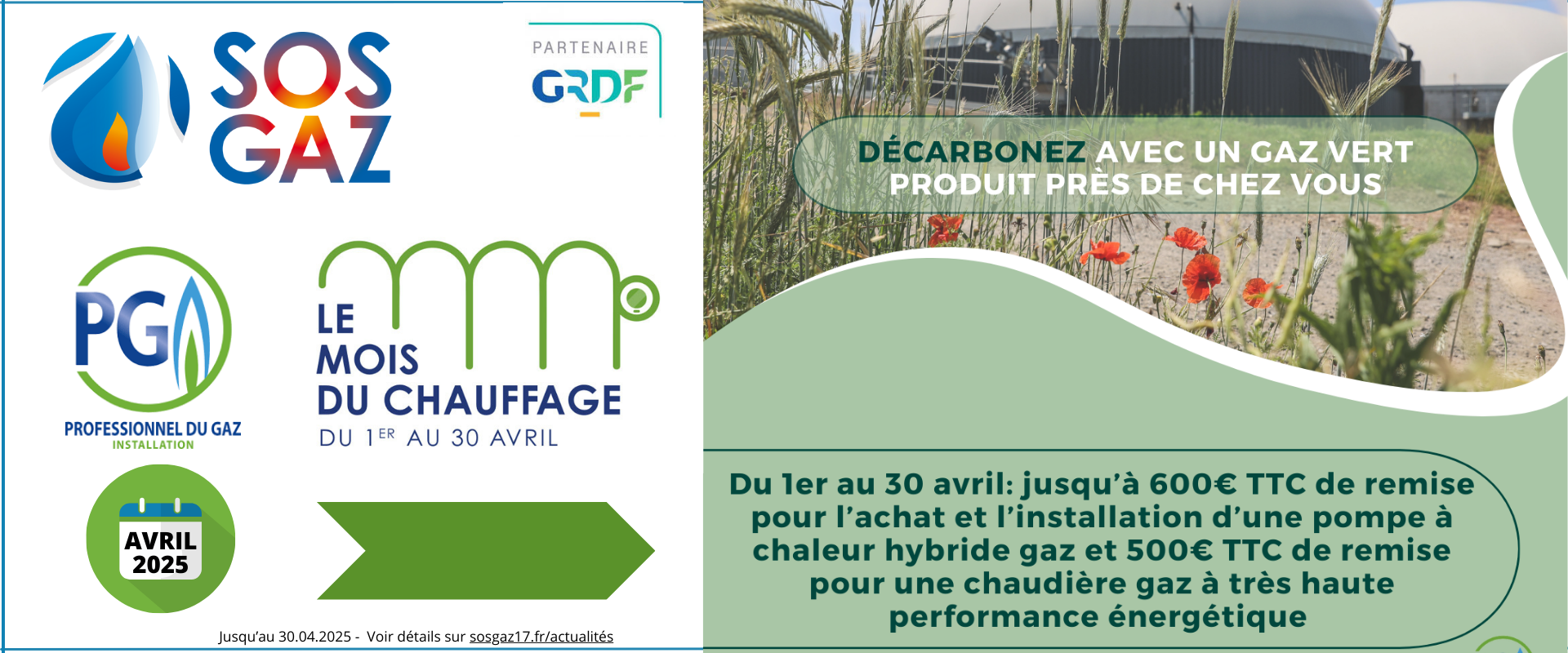 Sos Gaz Pompe A Chaleur offre